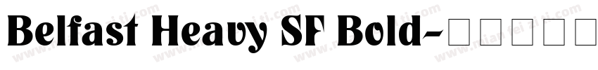 Belfast Heavy SF Bold字体转换